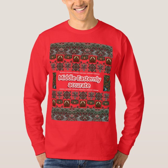 Camiseta Glee Red no Oriente Médio Precisa de Natal Feio (Frente)