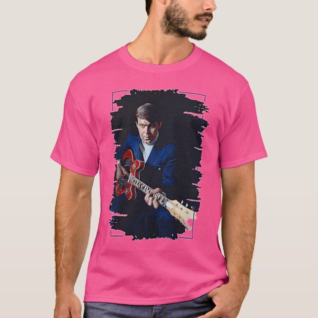 Camiseta Glen Campbell Brush Art (Frente)
