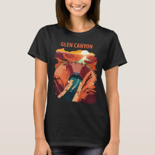 Camiseta Glen Canyon Arizona Represa Viagem Retro