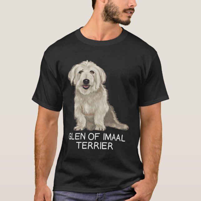 Camiseta Glen of Imaal Terrier Crazy Dog (Frente)
