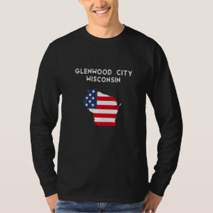 Camiseta Glenwood City Wisconsin EUA State America Viagem W