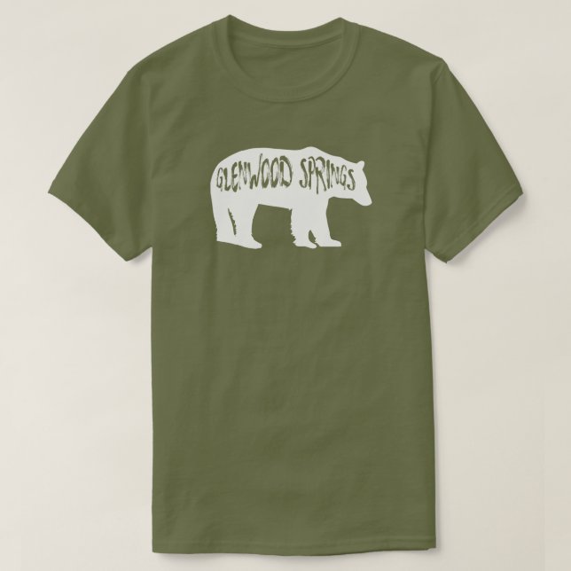 Camiseta Glenwood Springs Colorado Bear (Frente do Design)