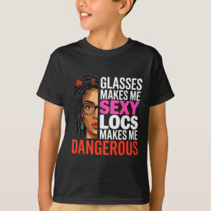 Camiseta Gles Faz-Me Bloquear, Faz-Me Uma Mulher Negra Peri