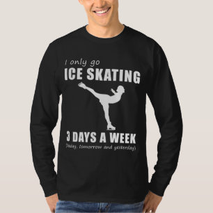 Camiseta Glide e Giggle - Eu só vou patinar gelo 3 dias por