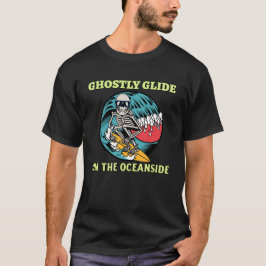 Camiseta Glide Fantasma No Crânio Do Oceanside Surfing