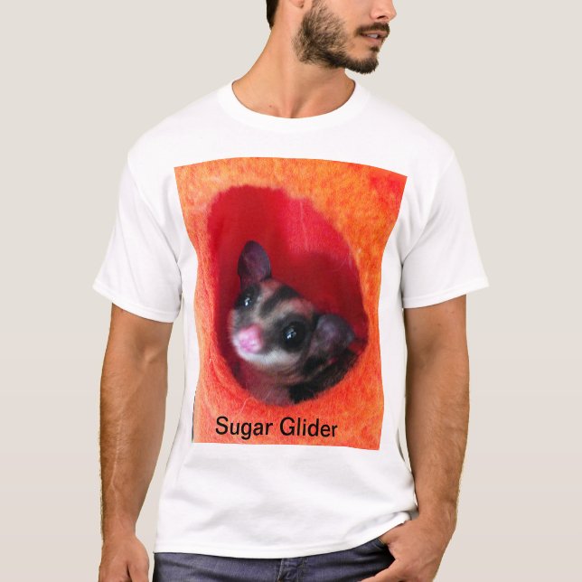 Camiseta Glider de Açúcar na Cama Laranja (Frente)