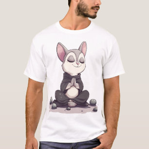 Camiseta Glider de Açúcar Relaxado em Meditação com Ervilha