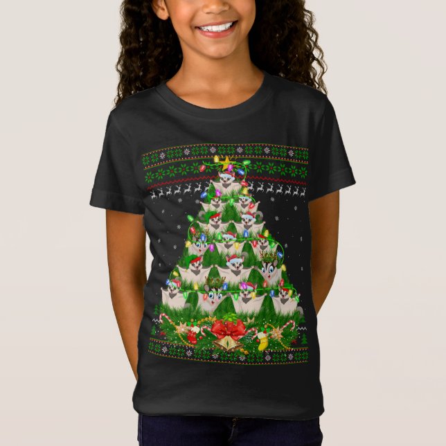 Camiseta Glider De Açúcar Xmas Lighting Tree Sugar Glútea F (Frente)