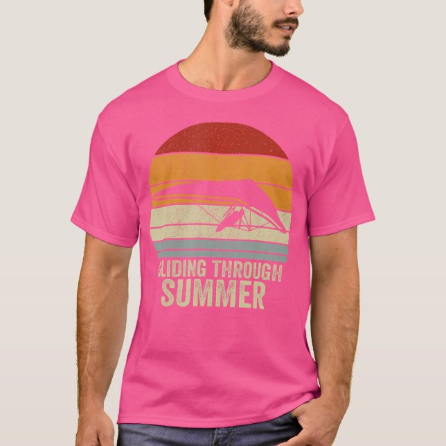 Camiseta Gliding Through Summer Hang Glider (Frente)