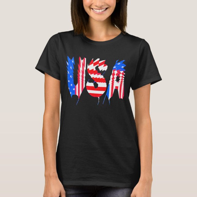 CAMISETA GLITCH AMERICANA (Frente)