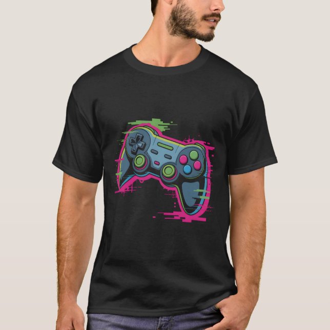 Camiseta Glitch Controller (Frente)