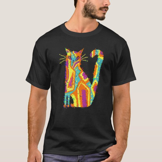 Camiseta Glitch Cute Cat (Frente)