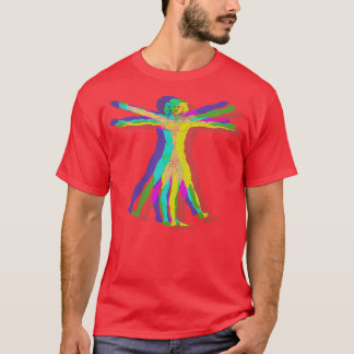 Camiseta Glitch QuotVitruvian Manquot