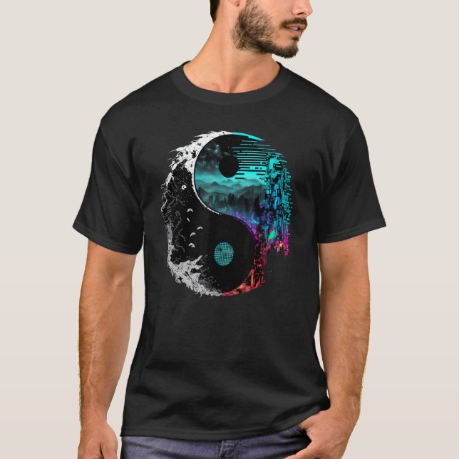 Camiseta Glitch Yin Yang (Frente)