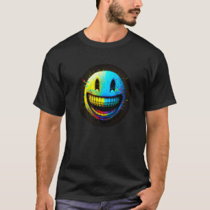 Camiseta Glitchcore Digital Face - Computer Art - Nercore