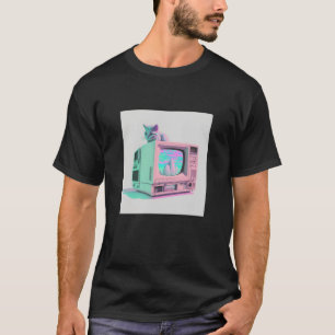 Camiseta Glitor de Ondas Anestésicas de Vaperwave Retroonda