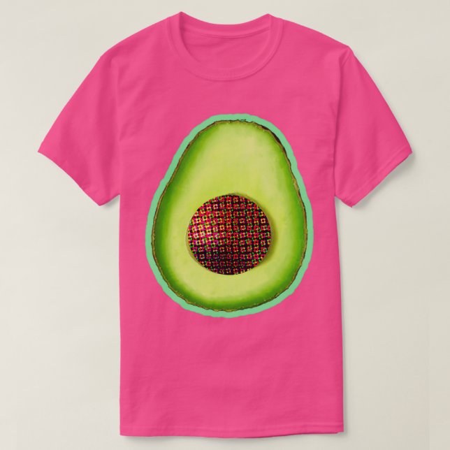 Camiseta Glitter Avocado Stickers (Frente do Design)