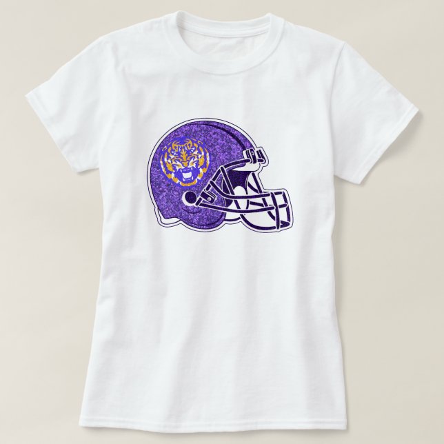 Camiseta Glitter de Trendy Louisiana Tigers (Frente do Design)