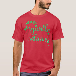 Camiseta Glitter Magicamente Deliciosa Rua De Shamrock Do A