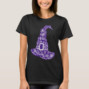 Camiseta Glitter Purple Witold Magic Hat Halloween Figurume
