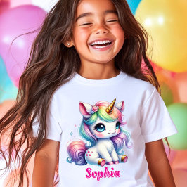 Camiseta Glitter unicorn magia star Girls