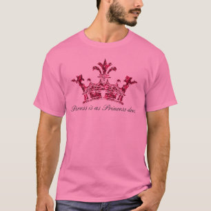 Camiseta glitterimage23, princesa é como a princesa faz