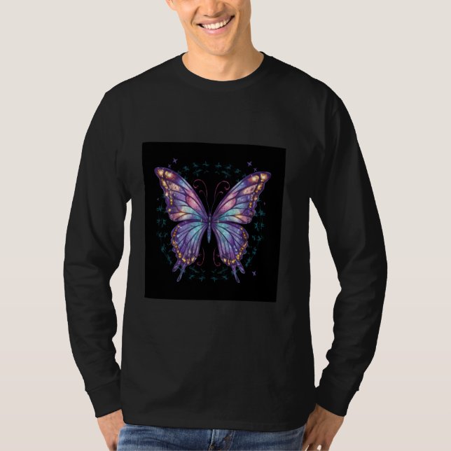 Camiseta Glittering butterfly (Frente)