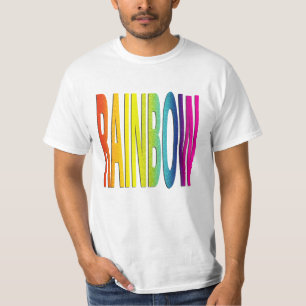 Camiseta Glittery Glittery Rainbow Texturizado Arte Arco-Ír