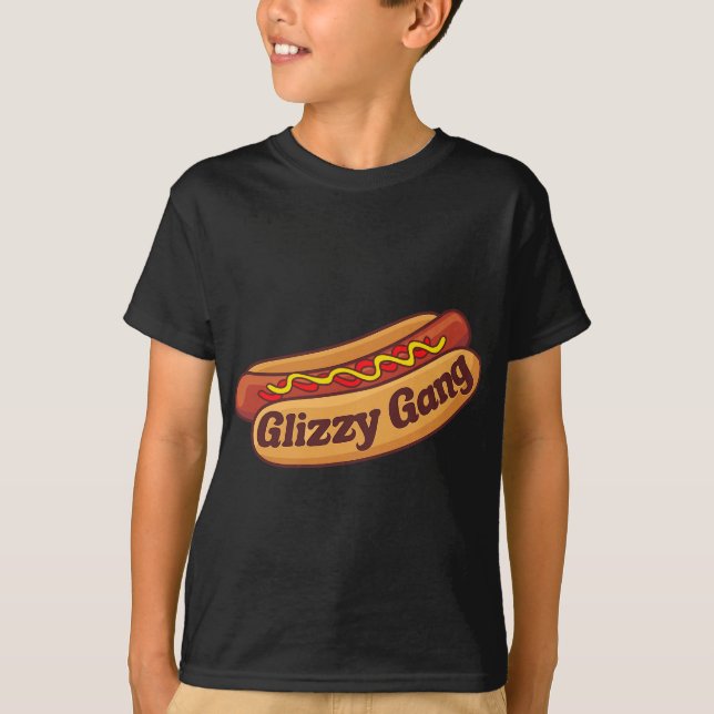 Camiseta Glizzy Gang - Gladiador Gobbler Funny Hot dog (Frente)