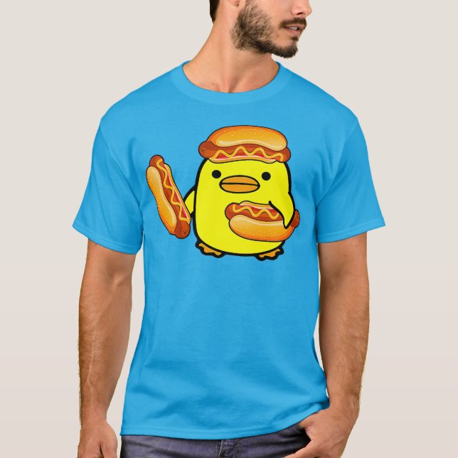 Camiseta Glizzy Gladiator Duck Hotdog Meme (Frente)