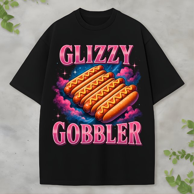 Camiseta Glizzy Gobbler Bootleg Funny Hot Dog Foodcore Rap (Criador carregado)