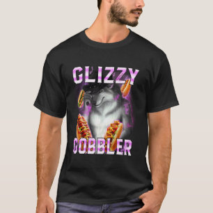 Camiseta Glizzy Gobbler Engraçado Alpha Wolf Meme Cachorro