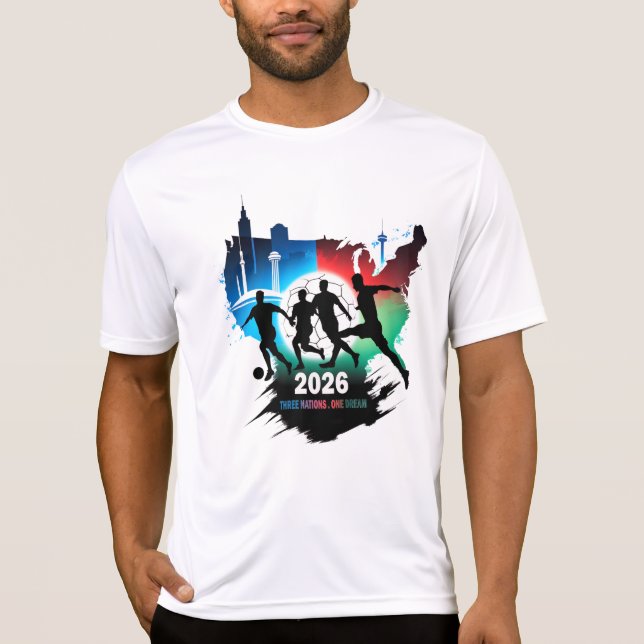 Camiseta Global Soccer 2026 Three Nations. One Dream.  (Frente)