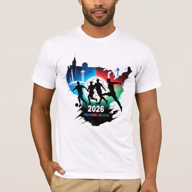Camiseta Global Soccer 2026 Three Nations. One Dream.  (Frente)