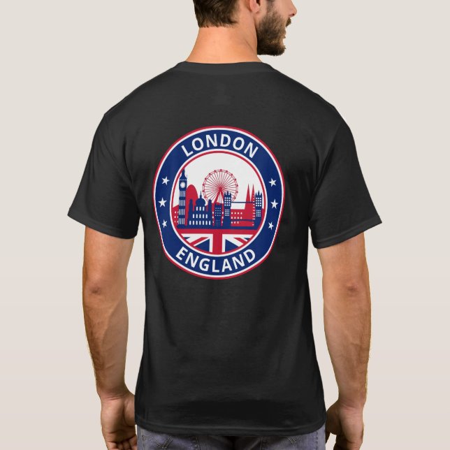 Camiseta Global Traveler - Londres, Inglaterra (Editar) (Verso)
