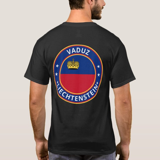 Camiseta Global Traveler - Vaduz, Liechtenstein (Verso)