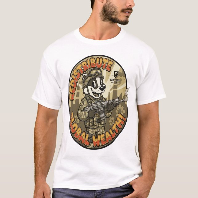 Camiseta Global Wealth Badger T-Shirt (Frente)