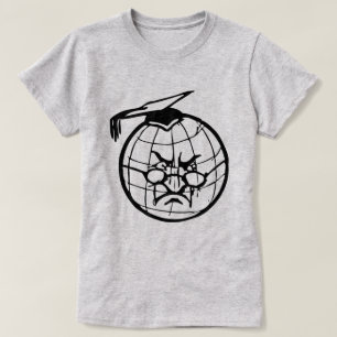 Camiseta Globe Irritado Em Mortarboard Professor Professor 