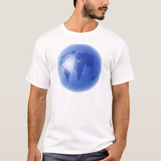 Camiseta Globo azul do mundo