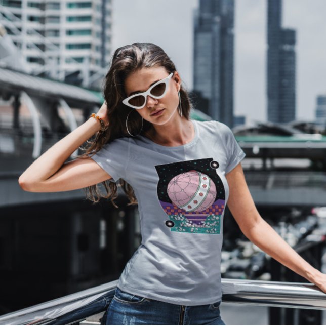 Camiseta Globo com estrelas (Criador carregado)