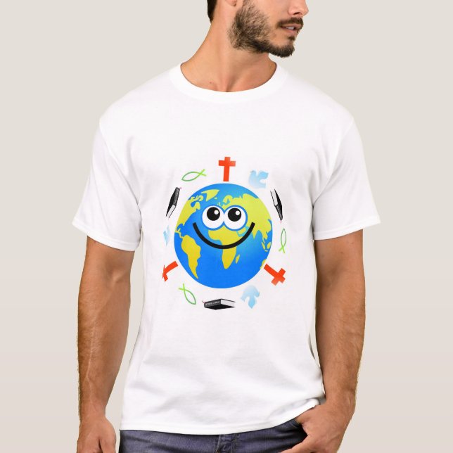 Camiseta Globo cristão (Frente)