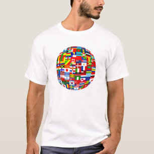 Camiseta Globo da bandeira