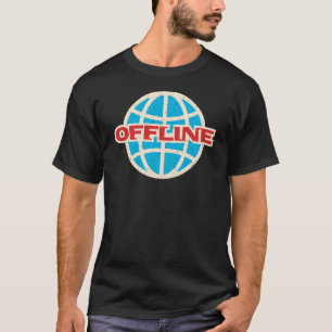 Camiseta Globo de Internet Offline sem conexão Computação e