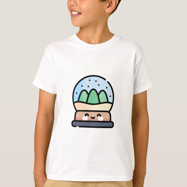 Camiseta globo de neve (Frente)
