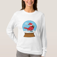 Globo de Neve com Cardeal Vermelho Bonito