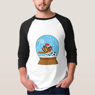 Camiseta Globo de Neve com Jogador de Esparto Bonito