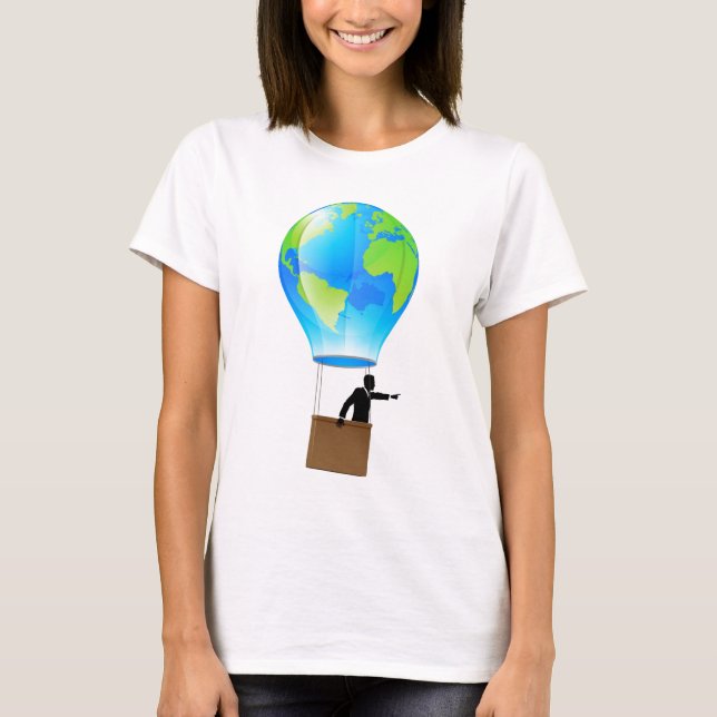 Camiseta Globo do balão de ar quente (Frente)
