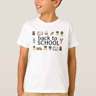 Camiseta Globo do Livro de Ônibus de Crianças da Escola Ele