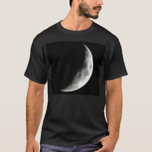Camiseta Globo lunar do planeta da lua de um quarto