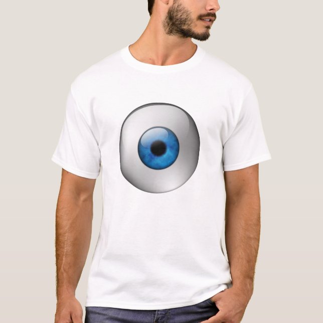 Camiseta Globo ocular azul (Frente)